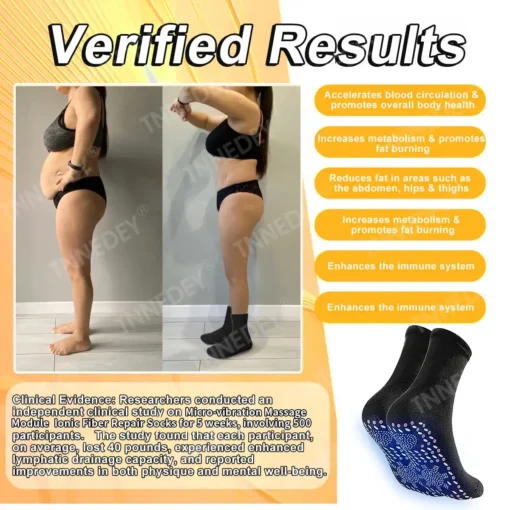 EMOBARRY® VitaluxeTourmaline Magnetic Compression Therapy Socks - Image 2