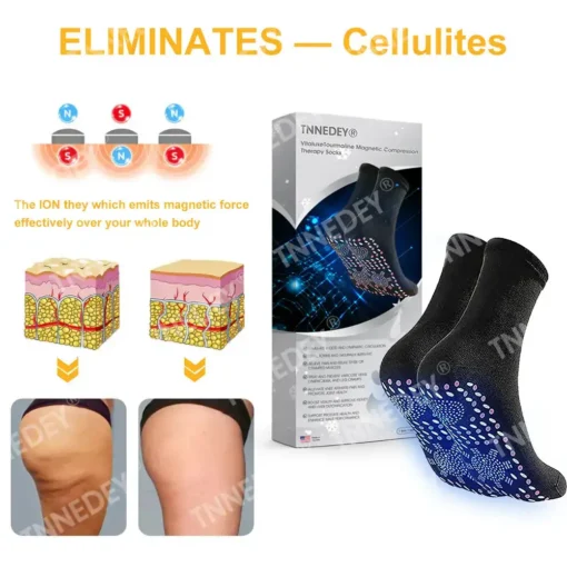 EMOBARRY® VitaluxeTourmaline Magnetic Compression Therapy Socks - Image 9