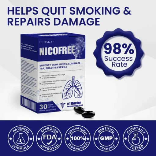 Luhaka™ Nicofree Tar Removal & Quit Smoke Support