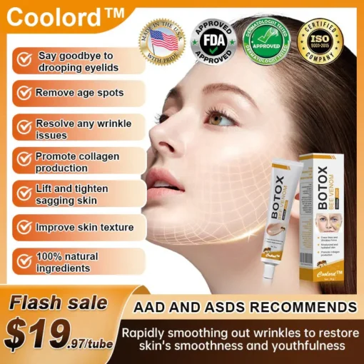 Made and Shipped from USA✨Coolord™ Botox Bee Venom Wrinkle Removal Cream