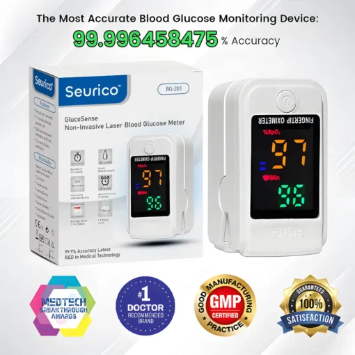 Seurico™ Ultra GlucoSense Non-Invasive Laser Blood Glucose Meter