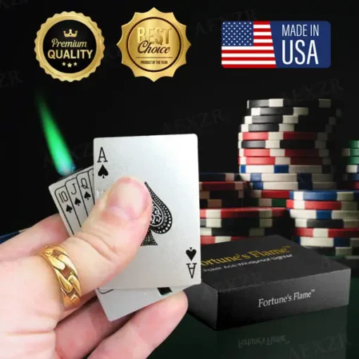 Flame™ Poker Ace Windproof Lighter