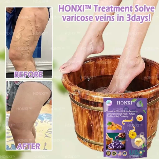 HONXI™ Turmeric and Emu Oil Anti-Inflammatory Slimming Foot Soak Pearls