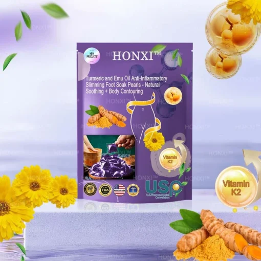 HONXI™ Turmeric and Emu Oil Anti-Inflammatory Slimming Foot Soak Pearls