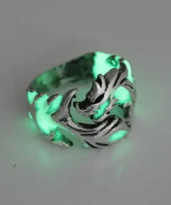 Punk fashion personality luminous dragon ring